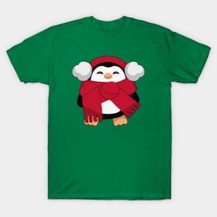 PENGUIN CHRISTMAS SCARF T-Shirt